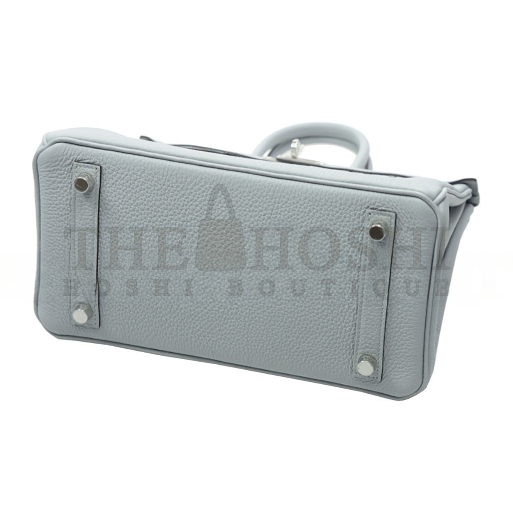 H**me5 BIRKIN 25 TOGO LEATHER HAZE BLUE SILVER BUCKLE BAG BK258UTGSS (25*20*13cm) Master Quality